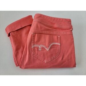 Tommy Bahama‎ Capri Womens 8 Cuffed Coral Stretch Casual Beach Outdoors